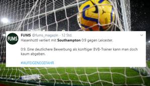 Hasenhüttl verliert also 0:9. 09. BV Borussia 09 Dortmund. Ihr Jonathan Frakes.