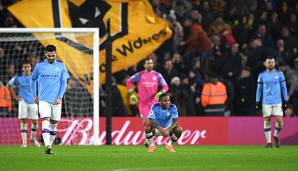 Manchester City hat gegen Wolverhampton einen 2:0-Vorsprung verspielt.