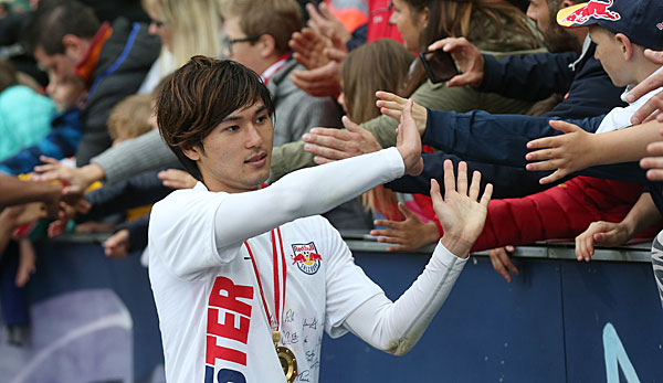 Takumi Minamino gewann mit Salzburg fünf Mal die österreichische Bundesliga und vier Mal den Pokal.