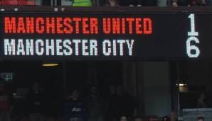 Am 23. Oktober 2011 verlor Manchester United im heimischen Old Trafford gegen Manchester City mit 1:6. Die Aufstellungen eines legendären Spiels.