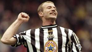 Platz 1: Alan Shearer (10, 1994-2004 für Blackburn Rovers, Newcastle United)