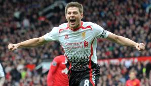 Platz 2: u.a. Steven Gerrard (8, 2001-2014 für Liverpool)