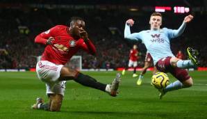 Manchester United trennte sich in der Hinrunde unentschieden von Aston Villa.