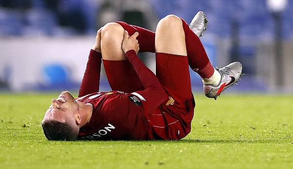 Jordan Henderson hat sich beim 3:1-Erfolg der Reds am Mittwoch bei Brighton & Hove Albion eine Knieverletzung zugezogen.