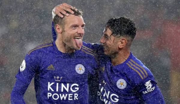 Jamie Vardy will heute Leicester City wieder zum Sieg schießen.