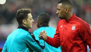 Ziemlich beste Freunde: Mesut Özil vom FC Arsenal und Jerome Boateng vom FC Bayern Mümnchen.