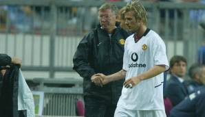 Beckham und Ferguson pflegten eine schwierige Beziehung bei Manchester United.