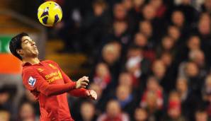 2012/13: Luis Suarez (FC Liverpool) mit 23 Treffern. Hinter Robin van Persie (Manchester United) mit 26 Treffern.