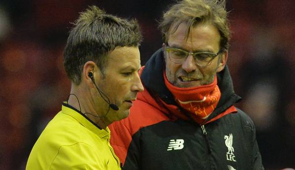 Referee Mark Clattenburg and Jürgen Klopp clashed several times in the Premier League.