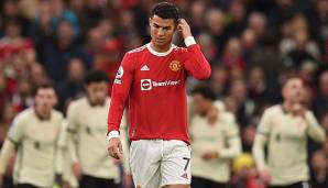 Restlos bedient: Cristiano Ronaldo ging mit Manchester United gegen Liverpool im hemischen Old Trafford mit 0:5 unter.
