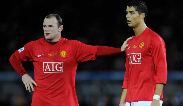Wayne Rooney und Cristiano Ronaldo spielten gemeinsam für Manchester United.