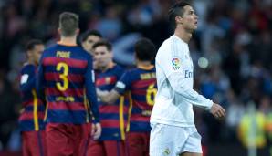 Platz 4: Real Madrid vs. FC Barcelona 0:4 am 21. November 2015 - Aber auch mit Real gab es hin und wieder auf die Mütze. Ein 0:4 daheim im Clasico? Das ist bitter. Außerdem kam ein gewisser Lionel Messi nach Knieverletzung nur von der Bank.