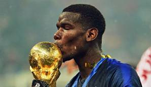 Während Pogba bei ManUtd nie glücklich wurde und sein Potenzial nicht ausschöpfen konnte, wuchs er in der Nationalmannschaft über sich hinaus. Der Golden Boy von 2013 holte 2018 mit Les Bleus die größte aller Trophäen: Pogba gewann die WM in Russland.