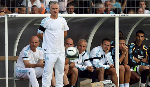 Trainer Didier Deschamps (2.v.l.) muss in Marseille hohe Erwartungen erfüllen