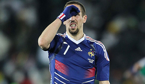 Auch Ribery wurde für das Auftreten der französischen Nationalmannschaft bei der WM bestraft