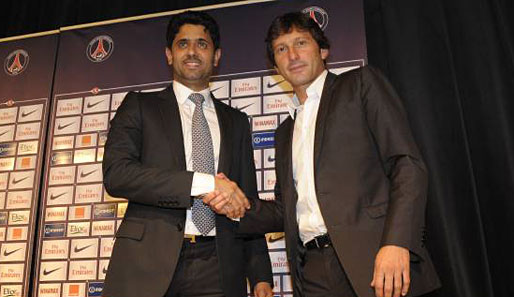 Partner beim PSG: Sportdirektor Leonardo (r.) und Eigentümer Nasser Al-Khelaifi