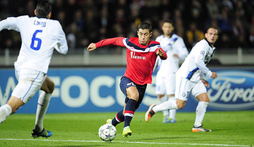 Eden Hazard gegen die Stars von Inter: In der CL zog Lille gegen die Mailänder den Kürzeren