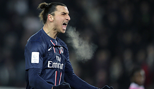 Zlatan Ibrahimovic sorgte mit drei Toren erneut für Schlagzeilen in Frankreich