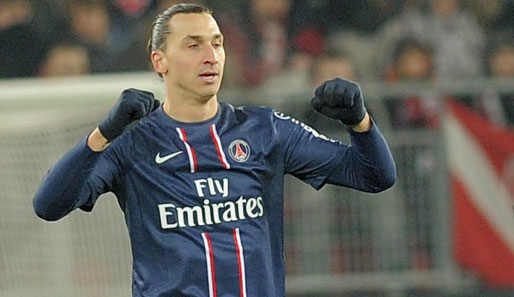 Beim 3:0 gegen Stade Brest traf Zlatan Ibrahimovic zum 18. Mal in dieser Saison