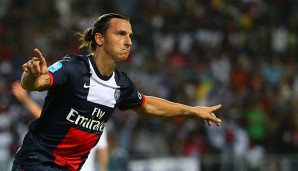 Zlatan Ibrahimovic wechselte im Sommer vom AC Milan zu Paris Saint-Germain