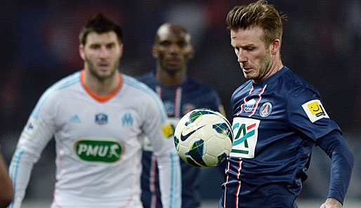 Feierte gegen OM im Pokal sein Startelf-Debüt für PSG: David Beckham
