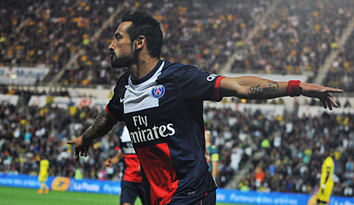 Der Argentinier Lavezzi sorgte für die ersten drei Punkte bei Paris Saint-Germain