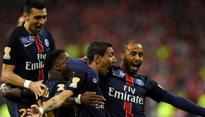 Angel di Maria, Lucas und Co. feiern ihren Sieg im Coupe de Ligue