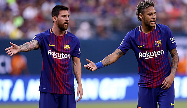 Messi und Neymar im Dress vom FC Barcelona