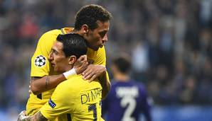 Neymar erlitt in der Champions League beim Kantersieg über den RSC Anderlecht einen Schlag und fällt gegen Angers aus