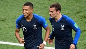 Kylian Mbappe und Antoine Griezmann führten Frankreich zum WM-Titel.