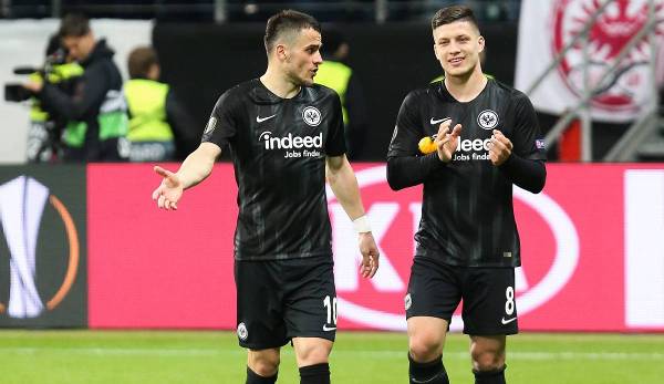 Luka Jovic und Filip Kostic spielten gemeinsam unter Trainer Niko Kovac bei Eintracht Frankfurt.
