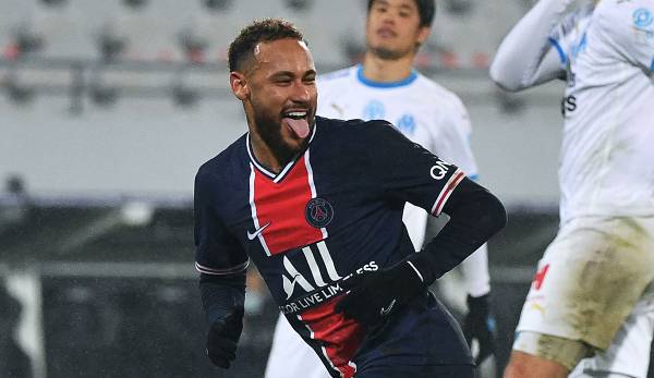Neymar schoss das späte Siegtor für PSG.