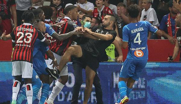 Fans sorgten beim Spiel Nizza vs. Marseille für einen Skandal.