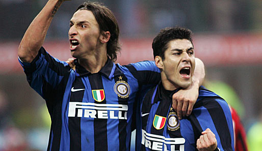 Julio Cruz, Zlatan Ibrahimovic, Inter Mailand, Serie A, Italien
