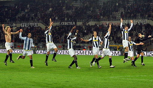 Die Spieler von Juventus Turin jubeln demnächst im eigenen Stadion