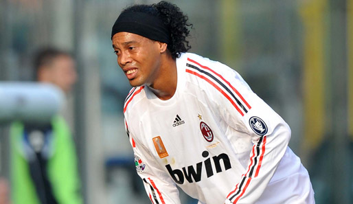 Superstar Ronaldinho kam mit dem AC Mailand gegen Lecce nicht über ein Unentschieden hinaus