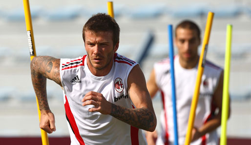 Der Hype um David Beckham reißt in Italien auch vor dem Spiel gegen den AS Rom nicht ab