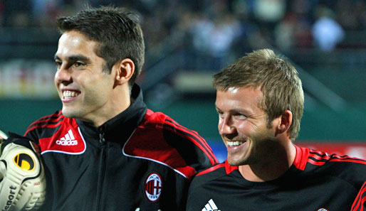 David Beckham glaubt nicht, dass Kaka auch in der nächsten Saison beim AC Mailand spielen wird