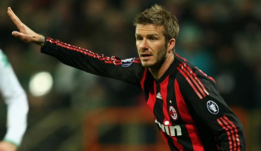 David Beckham wird bis zum 30. Juni 2009 beim AC Mailand bleiben