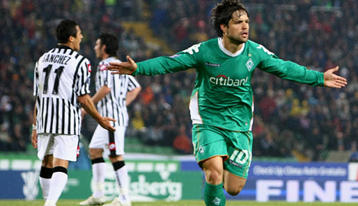 Diego sorgte in Italien mit vier Toren in zwei Spielen gegen Udine für zusätzliche Aufmerksamkeit