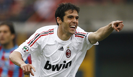 Der brasilianische Nationalspieler Kaka spielt seit 2003 beim AC Mailand