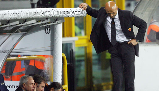 Luciano Spalletti (r.) ist bereits seit Juli 2005 Trainer des AS Rom