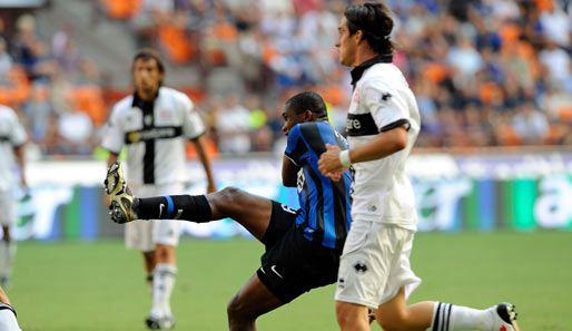 Samuel Eto'o brachte Meister Inter gegen Parma mit einem Traumtor auf die Siegerstraße