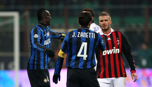 Inter Mailand gewann das Derby mit 2:0 durch Tor von Diego Milito und Goran Pandew