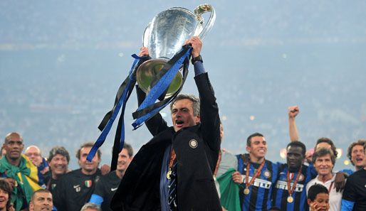 Jose Mourinho holte als Trainer mit Inter Mailand das Triple