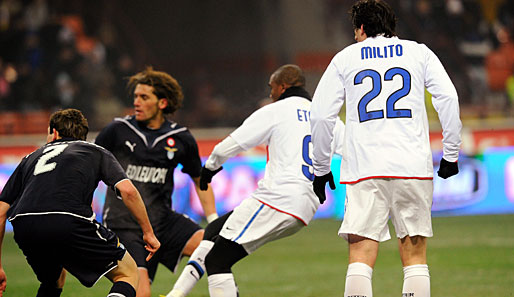 Samuel Eto'o besorgte beim 1:0 beim Hinspiel im Dezember 2009 den einzigen Treffer für Inter