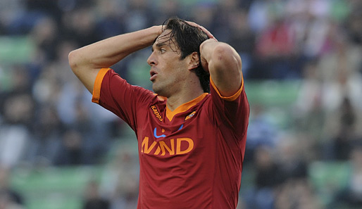 Luca Toni erzielte für die Roma fünf Tore in 15 Spielen