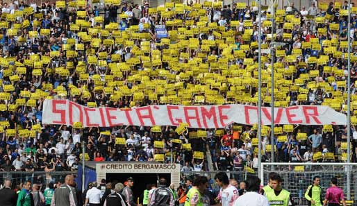 Nach dem Abstieg müssen sich die Fans von Atalanta Bergamo auf einen neuen Besitzer einstellen
