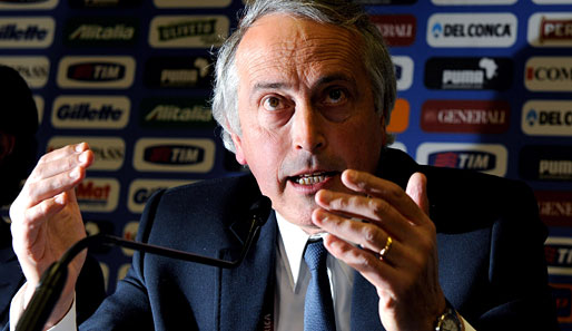 FIGC-Präsident Giancarlo Abete versuchte zwischen den Parteien zu schlichten - erfolglos.