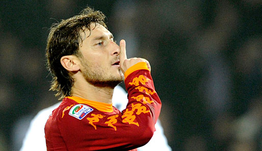 Francesco Totti erzielte in dieser Saison in 15 Ligaspielen erst 2 Tore für die Roma